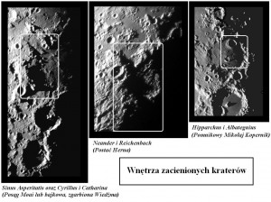 Lunaryzmy w zacienionych kraterach.JPG