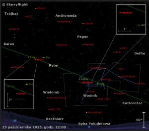 Mapka pokazuje położenie Neptuna i Urana na początku drugiej dekady października 2015 roku.jpg