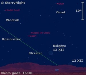 Mapka pokazuje położenie Księżyca w końcu drugiego tygodnia grudnia 2015 roku.jpg