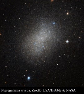 Hubble obserwuje nieregularną wyspę gwiazd w całkowitej pustce.jpg